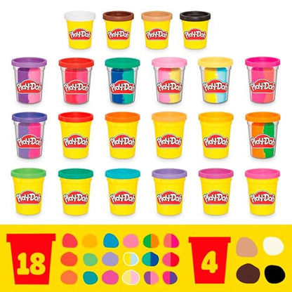Play-Doh Súper Pack De Colores - 22 Latas De Masa Para Moldear, Manualidades Y Actividades Creativas