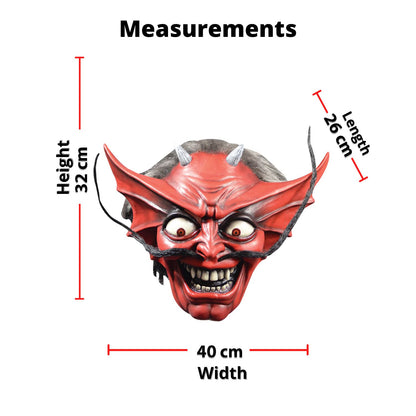 REV Number of the Beast Devil, Máscara Original de la Banda de Iron Maiden, Máscaras Oficiales del Album y de la Canción de Number of the Beast Ideal para Halloween