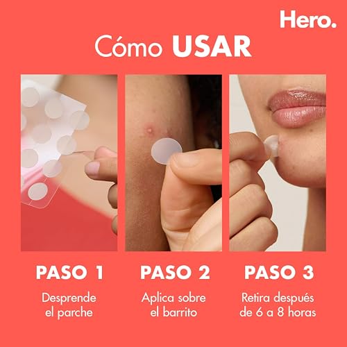 Hero Parches para Acné Mighty Patch Original, Caja con 48 Piezas para Uso de Noche. Absorben las Impurezas en 6 a 8 Horas. Fáciles de Usar y No Contienen Medicamento. Probados Dermatológicamente