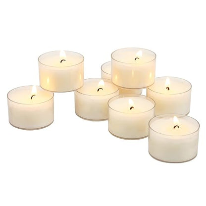 Stonebriar Velas de té sin Perfume de combustión Larga, combustión Prolongada de 6 a 7 Horas, 6-7 Horas, Variedad de colores, 96 Pack (6 Hour), 1