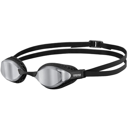 Arena Air-Speed Goggles de Natación de Carreras, Antivaho - Silver-black - Espejo
