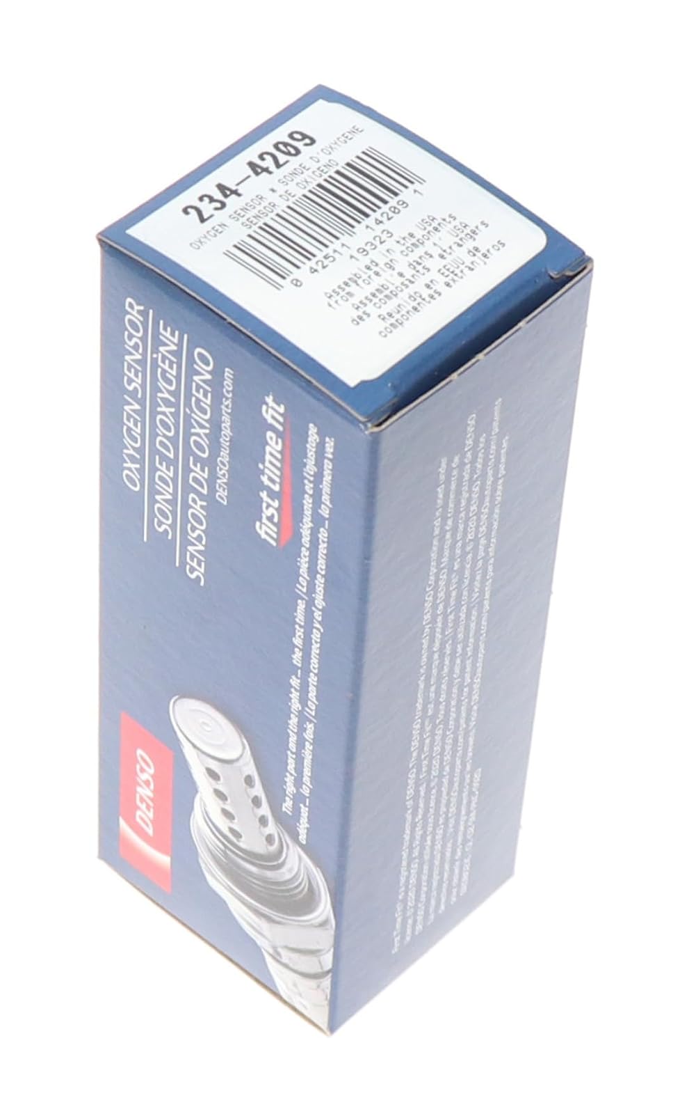 Denso 234-4209 Sensor de Oxígeno Universal con Arnés de 4 Cables de 11.5 Pulgadas (Conectores no Incluidos), Negro