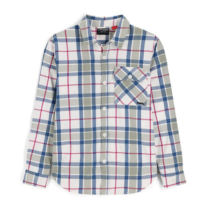 Spyder Fab Flannel L/S Parte Superior Camisa Abotonada para Mujer