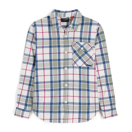 Spyder Fab Flannel L/S Parte Superior Camisa Abotonada para Mujer
