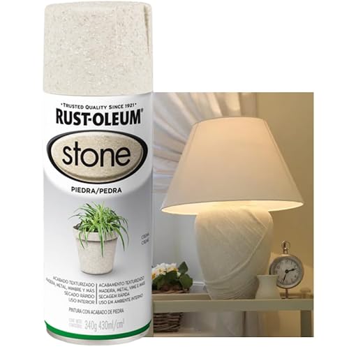 Rust-Oleum Pintura Aerosol Texturada Piedra Crema, 340 g