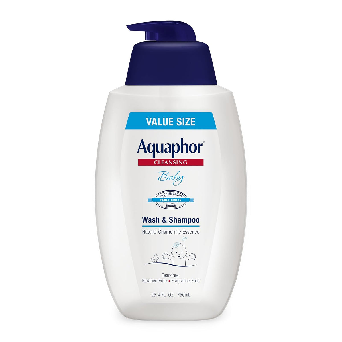 Aquaphor Baby Wash and Shampoo, 25.4 Fluid Ounce