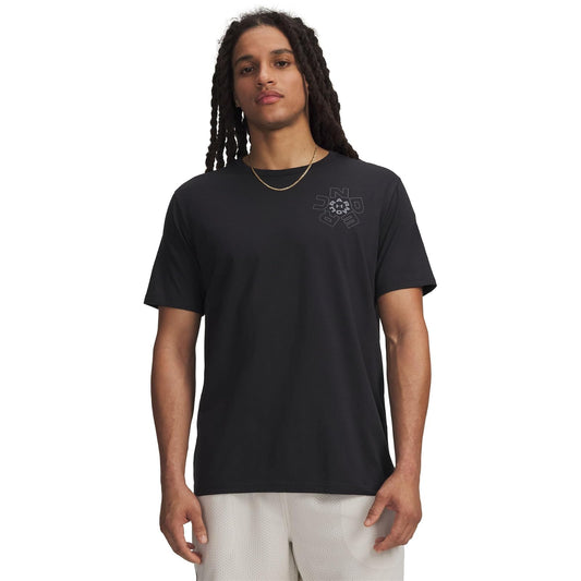 Under Armour Playera Manga Corta Deportiva Radial WM para Hombre Talla G Color Negro