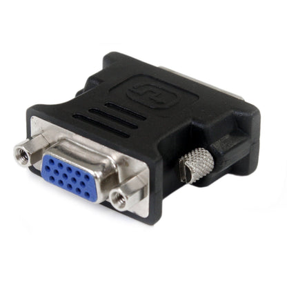 StarTech DVIVGAMFBK - Cable Adaptador DVI-I Macho a VGA HD15 Hembra, color Negro