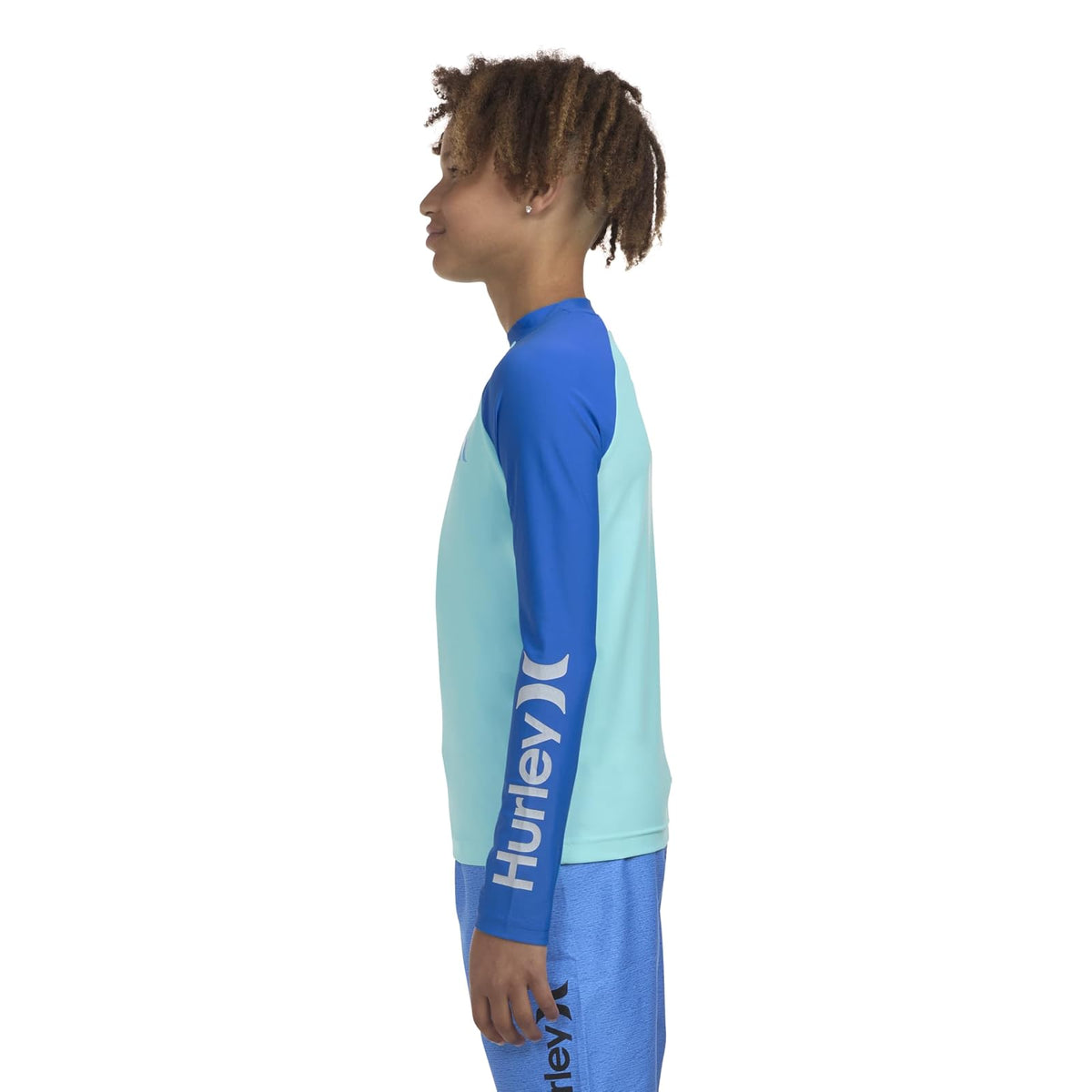 Hurley Long Sleeve UPF 50+ Rash Guard Swim Shirt Camisa de protección de sarpullidoNiños