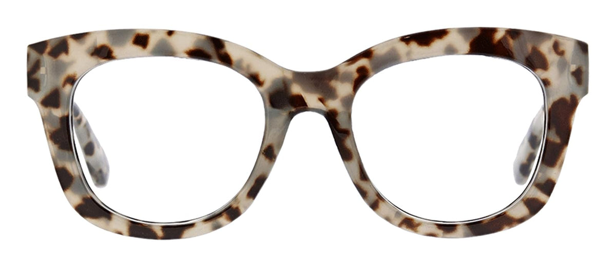 Peepers Center Stage Lentes de Lectura con Bloqueo de Luz Azul, Gran Tamaño - gris, carey - 1.5 x