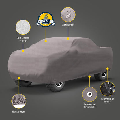 Seal Skin Covers Funda para camión de Exterior, de PEVA Resistente con Capa de algodón, Impermeable, Resistente a la Nieve, con protección UV, Ajuste Universal (245"-249" de Largo)