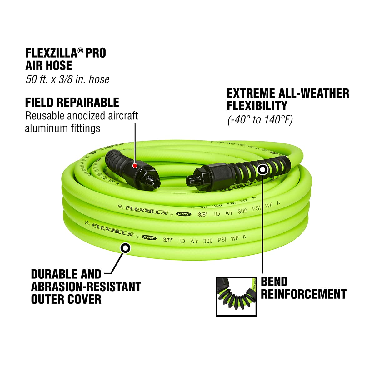 Legado Flexzilla Manguera de aire pro Hybrid, Flexzilla