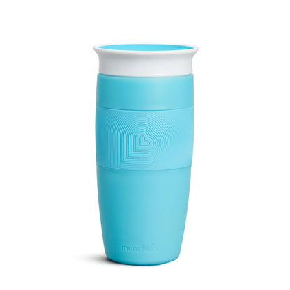 Munchkin Miracle 360 Vaso Antiderrames 14 oz, Morado - Azul - 1 Unidad (Paquete de 1)