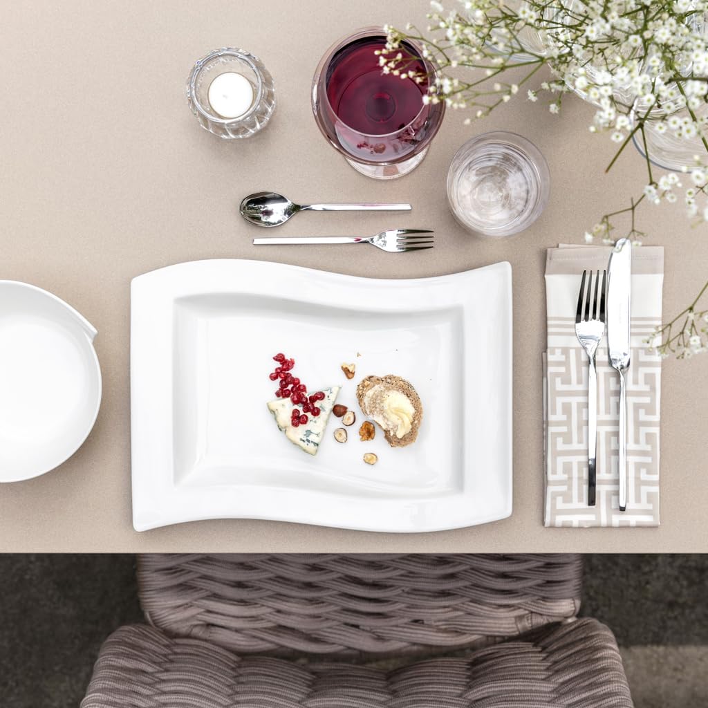 Villeroy & Boch NewWave Collection Juego de cubiertos de 20 piezas, servicio para utensilios de acero inoxidable 4, 18/10, apto para lavaplatos