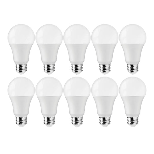 Satco S11438 - Bombillas LED A19 de 12 W, repuesto de 75 W, luz natural de 5000 K, 1100 lúmenes, 10 unidades