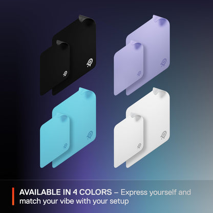 SteelSeries QcK Mouse Pad de Tela para Gaming – Superficie Exclusiva microtejida – Optimizado para sensores de Gaming – Máximo Control – Tamaño L – Color Blanco