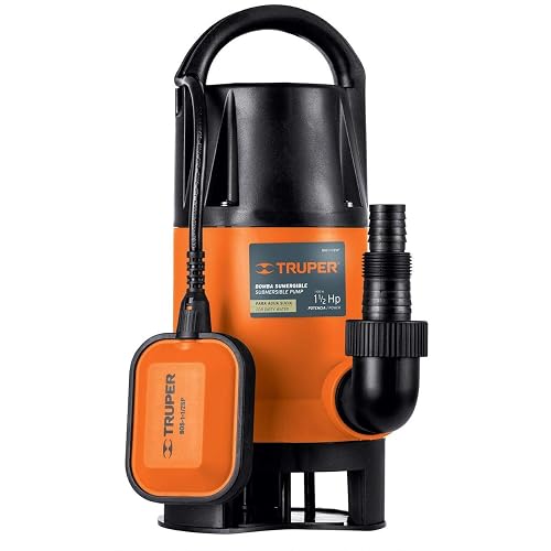 Truper BOS-1-1/2SP, Bomba sumergible plástica para agua sucia 1-1/2 HP