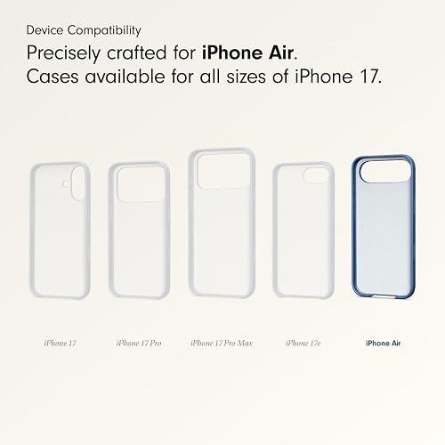 Beats - Funda con MagSafe de Beats para el iPhone Air con Control de la Cámara, Acabado Mate con Forro de Microfibra – Azul subsuelo