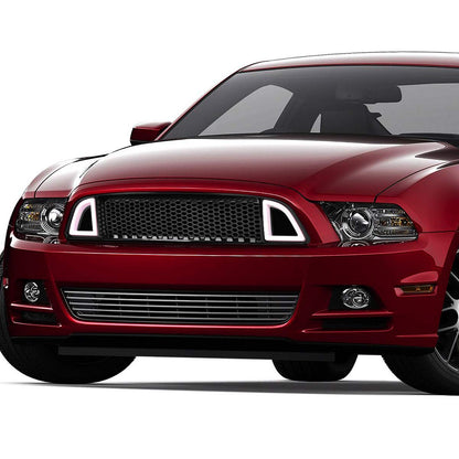 DNA Motoring Rejilla Frontal LED para Ford Mustang GT Auto 2013-2014 Negro