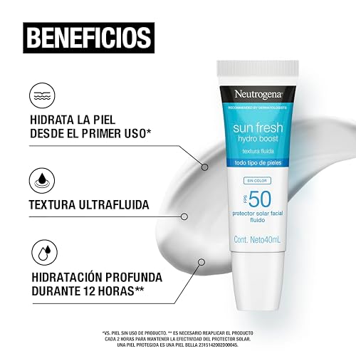 Neutrogena Sun Fresh Hydro Boost Sin Color FPS 50 40mL