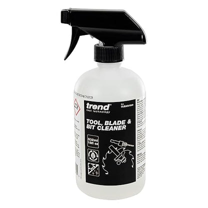 Trend Tool Limpiador de Cuchillas y Bits CLEAN/500 | 18 oz, removedor de resina y óxido, fórmula no tóxica