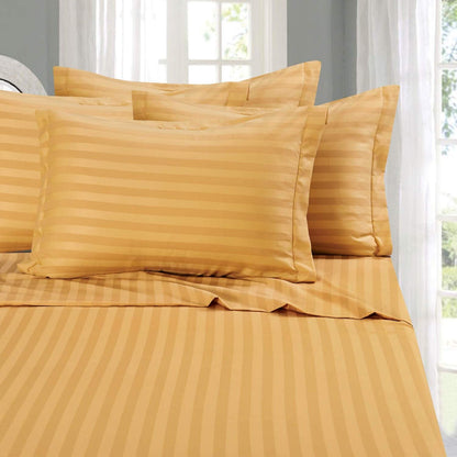 Elegant Comfort Juego de Sábanas 6 Piezas Microfibra Premium - California King - Camel - Gold