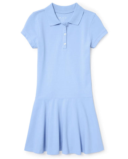 The Children's Place Vestido de Polo Piqué Uniforme Vestido para Niñas