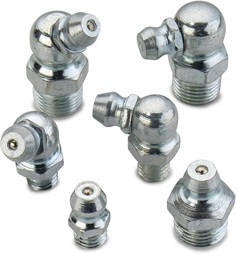 NEIKO 50463A Surtido de accesorios de grasa hidráulica | 110 piezas | SAE | Incluye accesorios Zerk rectos y angulares
