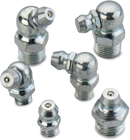 NEIKO 50463A Surtido de accesorios de grasa hidráulica | 110 piezas | SAE | Incluye accesorios Zerk rectos y angulares