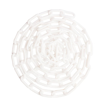 US Weight Cadena de Seguridad de Plástico Resistente UV - Blanco - 30.5 m