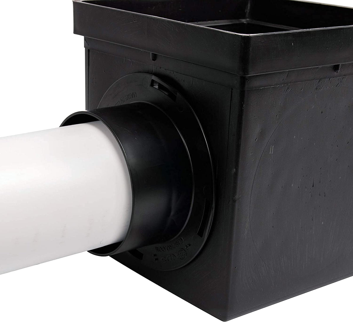 NDS Kit de Drenaje Cuadrado 9 pulgadas con Lavabo, 2 Adaptadores y Rejilla Negra