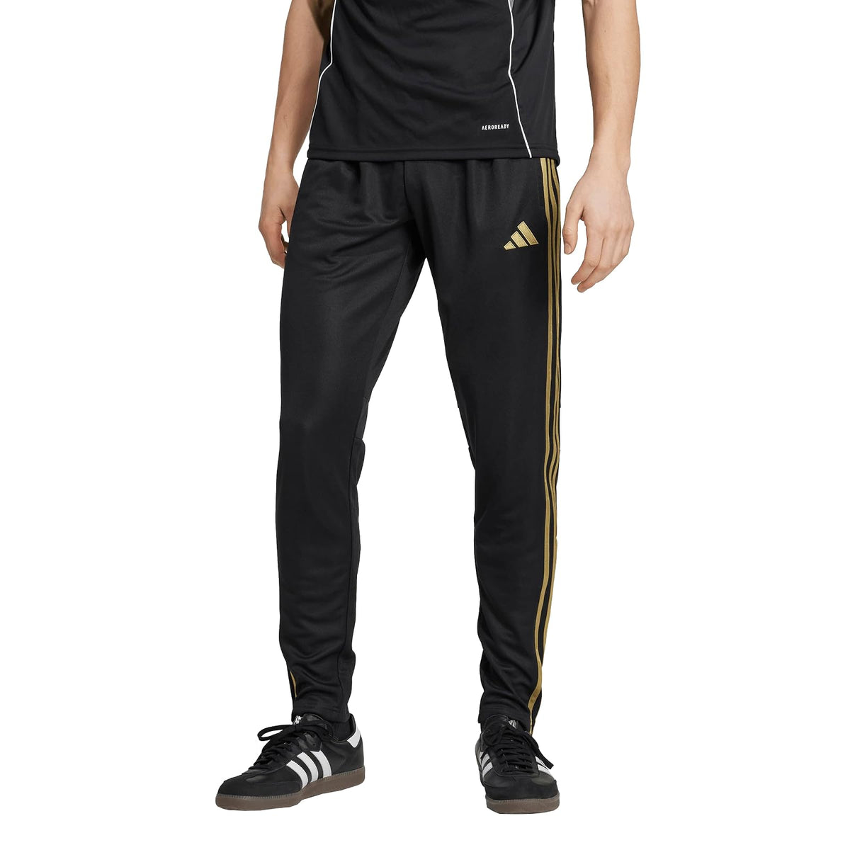 Adidas Tiro 25 Essentials Training Pants PantalonesHombre - M - Negro - Oscuro Fútbol Dorado