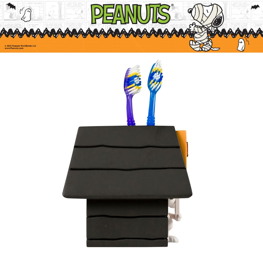 Peanuts Snoopy - Soporte para Cepillo para Polvo de Dientes de Halloween – Brochas de Maquillaje y bolígrafos (Producto Oficial de Cacahuetes) por Franco Collectibles
