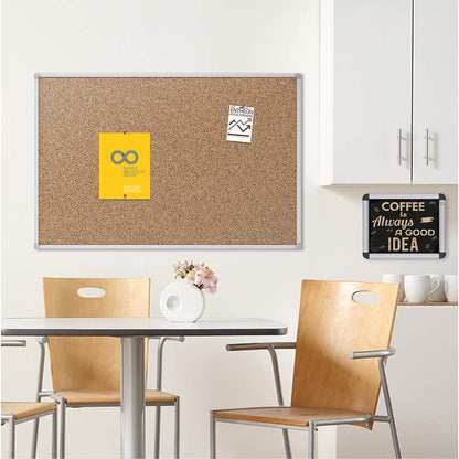 Tablón de corcho, Mead Classic, MEA85360 Aluminio, 0.6 x 0.4 m
