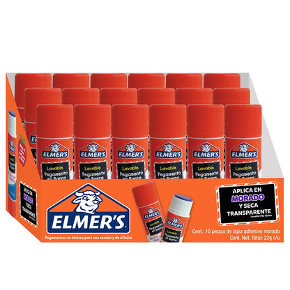 Elmer's Pegamento en barra, 18 piezas