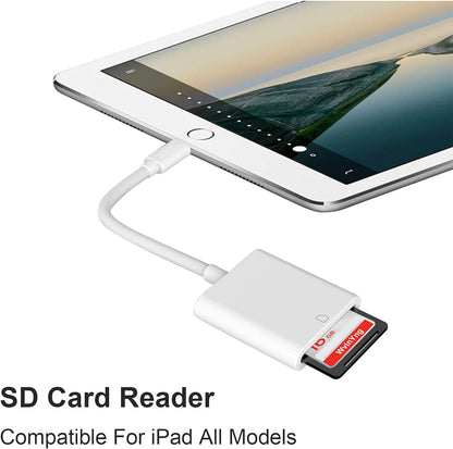 WvinYng MRPL Lector de Tarjetas SD Compatible con iPhone Lector de Tarjetas de Memoria para cámara Digital Lector de Tarjetas SD para iPhone iPad(Compatible con iPhone 6 y Superiores)…