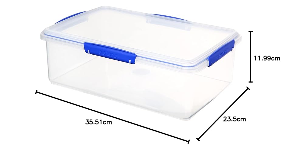Sistema Klip It colección Rectángulo contenedor de almacenamiento de alimentos, 33.8 oz/4.2 tazas, Transparente, 232 Ounce, 1