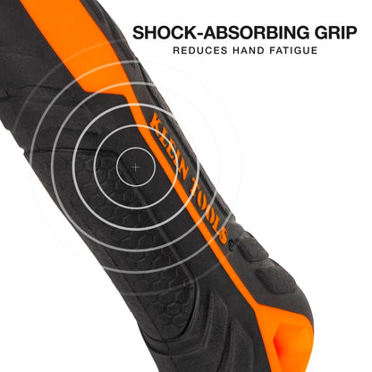 Klein Tools H80693 - Martillo de doble cara de 3 libras con mango de fibra de vidrio, diseño resistente a los golpes para golpes y demolición, incluye agujero para cordón