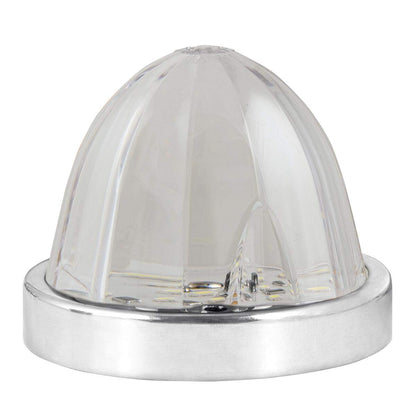 GG Grand General 81947 Blanco cálido y Transparente, Montaje en Superficie de sandía, 18 Luces LED de Giro/Marcador con Bisel de Acero Inoxidable
