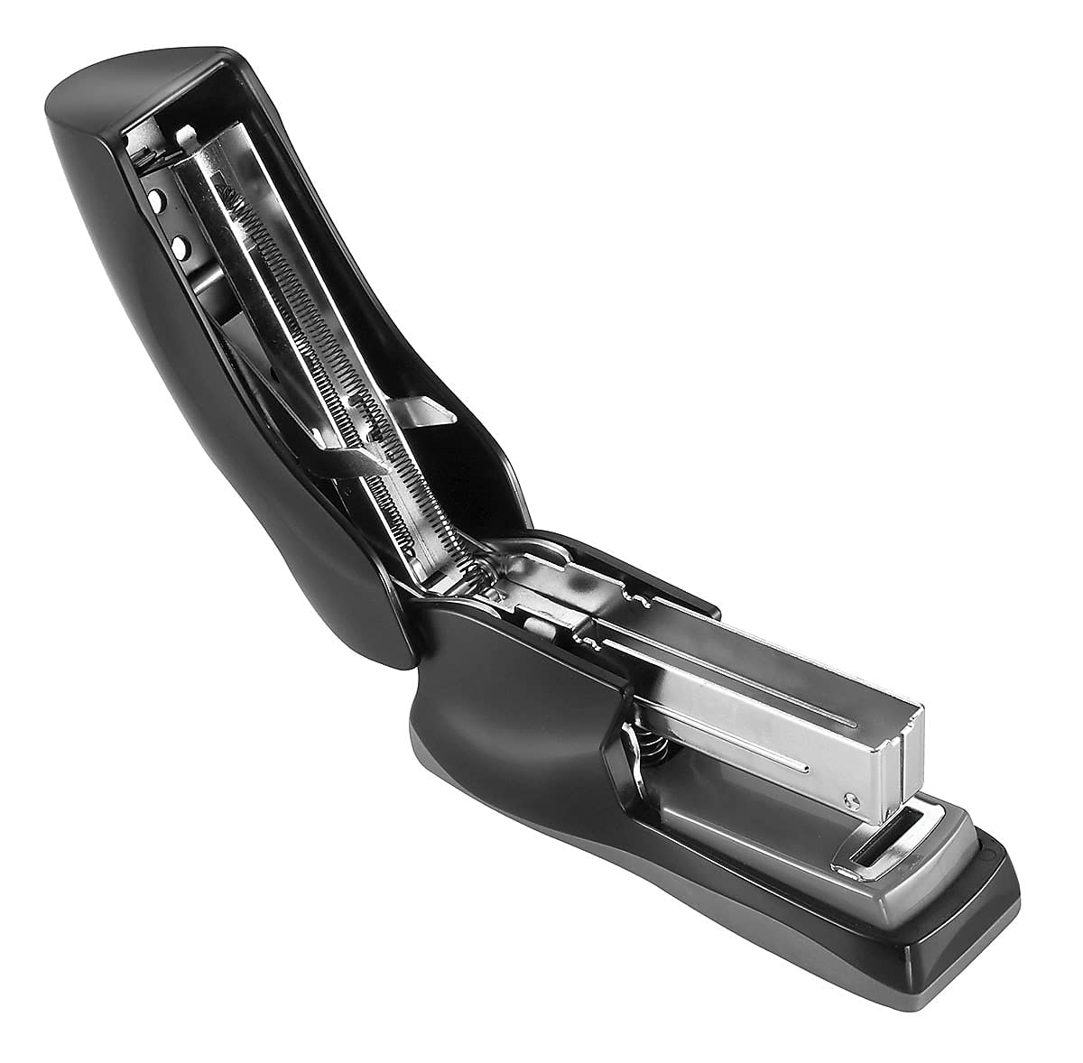 Bostitch - Grapadora de oficina resistente, capacidad de 40 hojas, sin atascos, media tira, cabe en la palma de tu mano, para aula, oficina o computadora, color negro