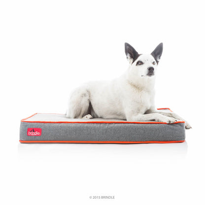Brindle Cama para Mascotas de Memory Foam Impermeable - Carbón - 86 x 56 cm
