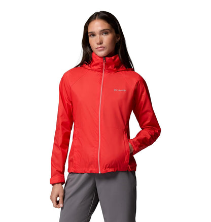 Columbia Switchback IV Chamarra Impermeable para Mujer - XL - Poppy Red
