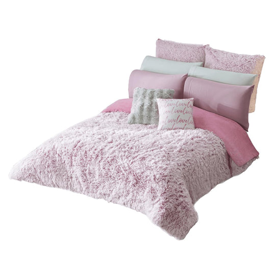 Colchas Concord Cobertor Pachi Flannel, Color Fiusha, 100% Poliéster, Tamaño King Size, Queen Size, Manta Cálida y Suave para Cama, Ideal para Invierno, 1 Pieza