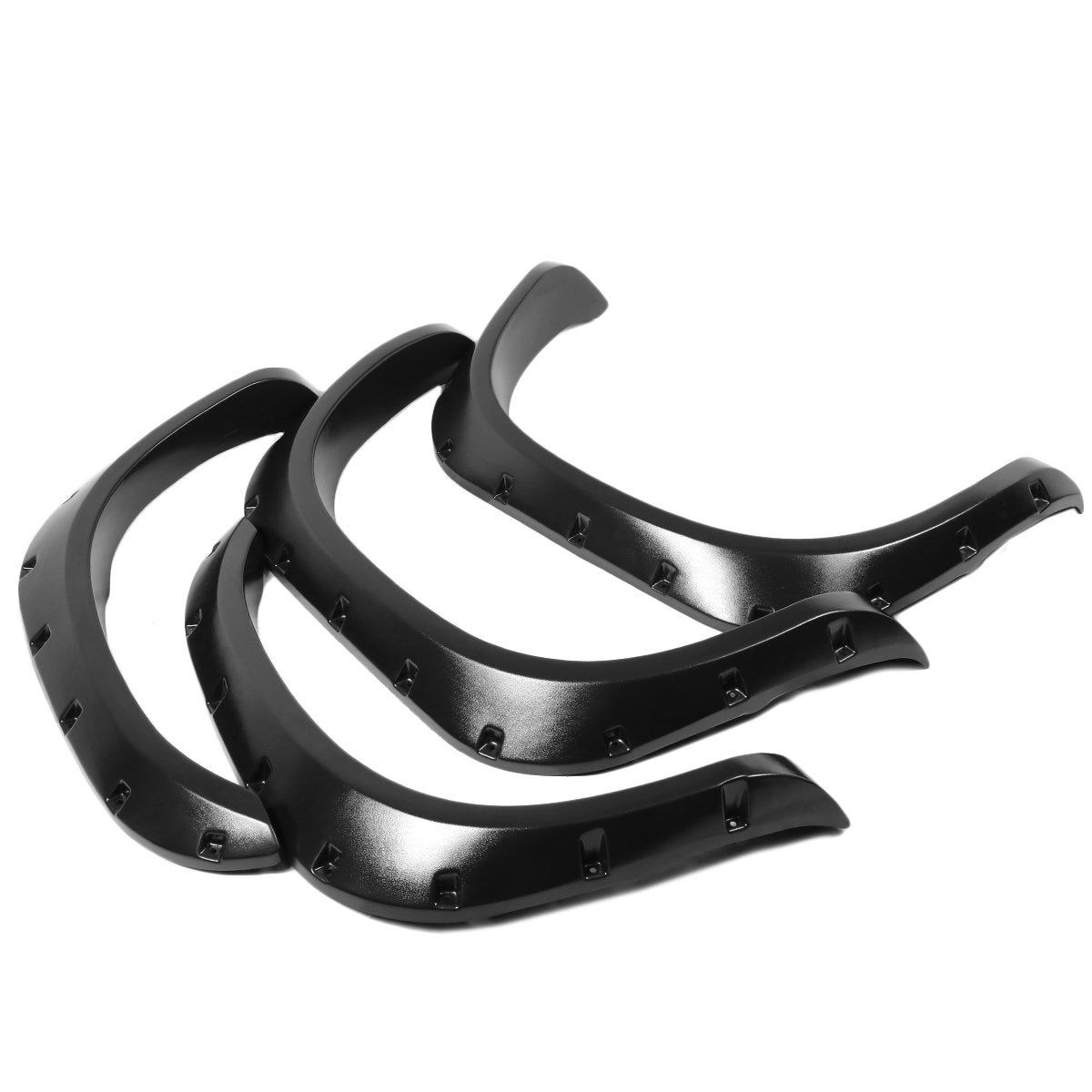 DNA MOTORING Guardabarros Laterales Estilo Remachado para Dodge Ram 1500/2500/3500, Negro