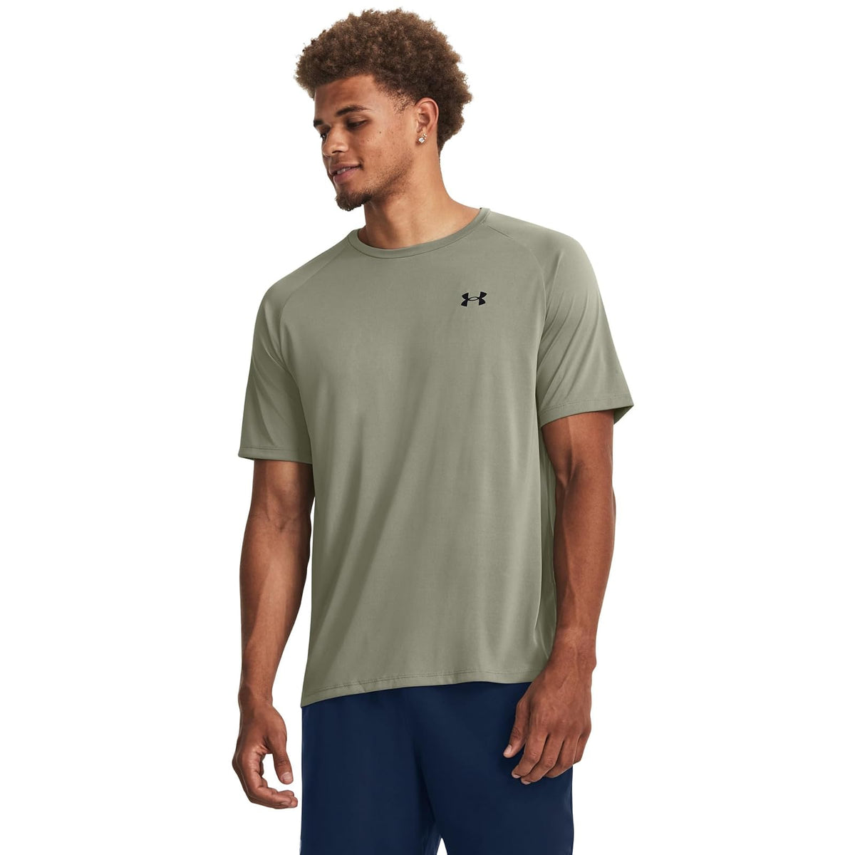 Under Armour Playera de Entrenamiento Cuello V para Hombre - 5XL - (504) Grove Green - Black