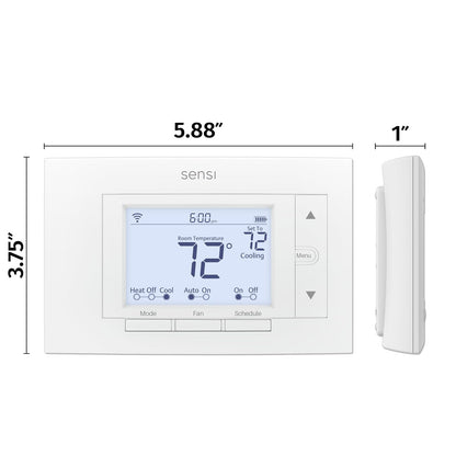 Emerson Sensi Termostato WiFi para Smart Home, hazlo tú mismo con kit de casa, 1, Blanco