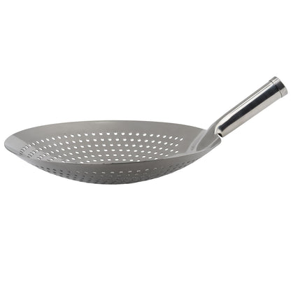 Winco Skimmer redondo de acero inoxidable, 12 pulgadas, mediano