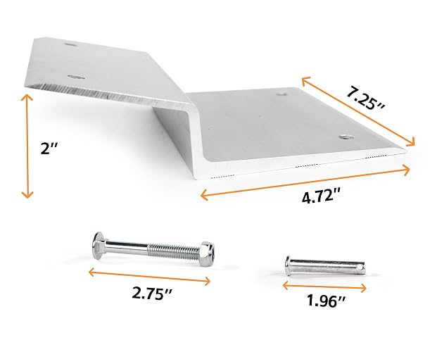 MaxxHaul 50946 Kit de Rampa Superior de Aluminio - Diseñado para Tablas de 2"x8" Pulgadas para Automóvil, Camiones, Remolque, Entrada de Garaje, cobertizo, cortacésped
