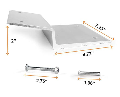 MaxxHaul 50946 Kit de Rampa Superior de Aluminio - Diseñado para Tablas de 2"x8" Pulgadas para Automóvil, Camiones, Remolque, Entrada de Garaje, cobertizo, cortacésped