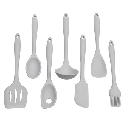 Chef Craft Cucharón de cocina de silicona premium, 28,6 cm, gris